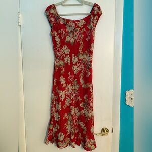 Floral Red Dress Rampage